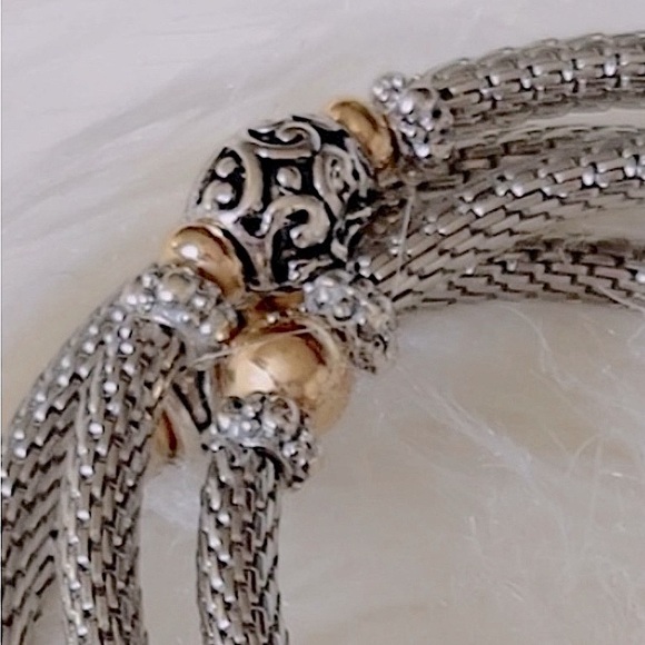 Spiral Bracelet in Silver & Gold - Picture 6 of 8